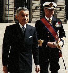 Foto: Akihito [i Carl XVI Gustaf.